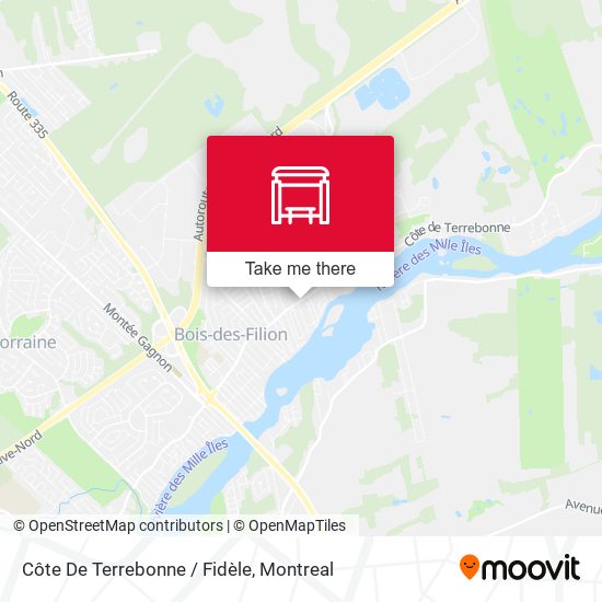 Côte De Terrebonne / Fidèle map