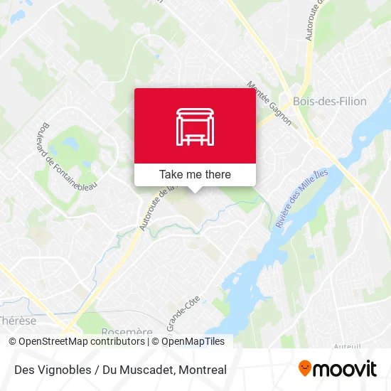 Des Vignobles / Du Muscadet map