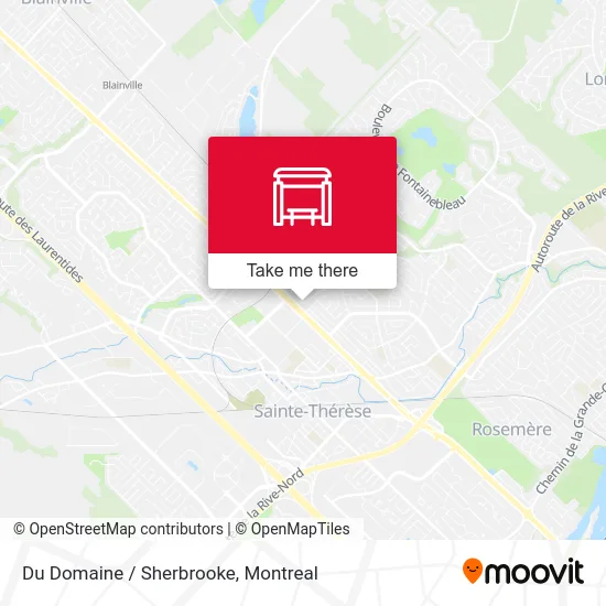 Du Domaine / Sherbrooke map