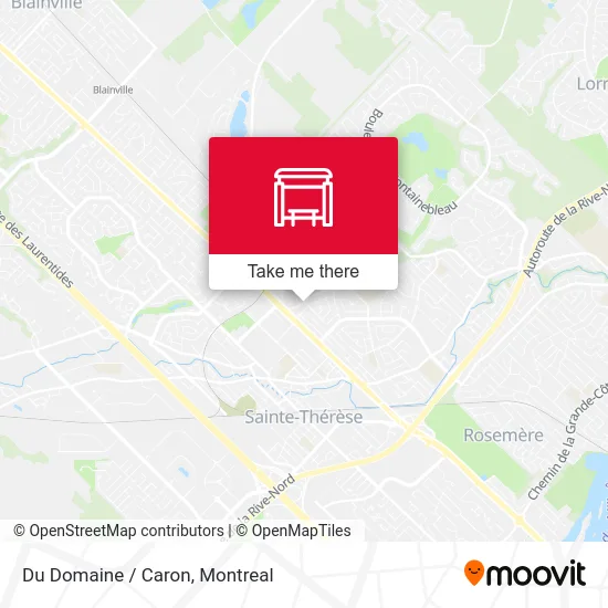 Du Domaine / Caron map