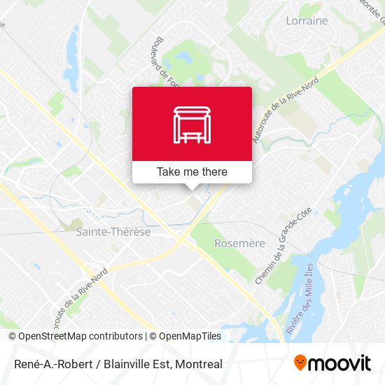René-A.-Robert / Blainville Est map