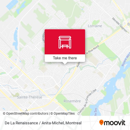 De La Renaissance / Anita-Michel map
