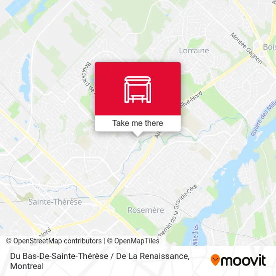 Du Bas-De-Sainte-Thérèse / De La Renaissance map