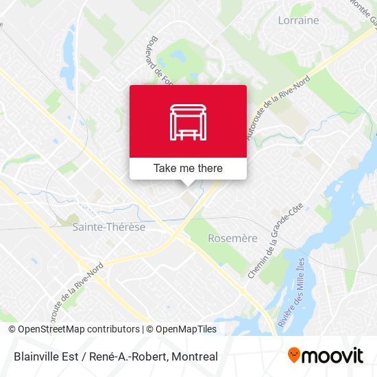 Blainville Est  / René-A.-Robert map