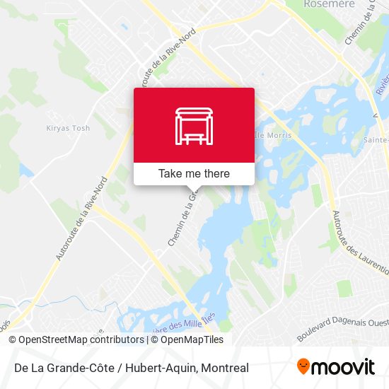 De La Grande-Côte / Hubert-Aquin map