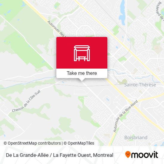 De La Grande-Allée / La Fayette Ouest map