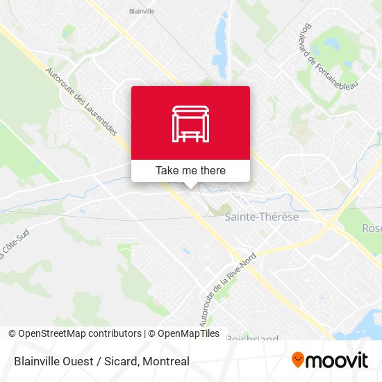 Blainville Ouest / Sicard map