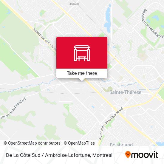 De La Côte Sud / Ambroise-Lafortune map