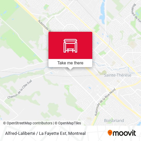 Alfred-Laliberté / La Fayette Est map