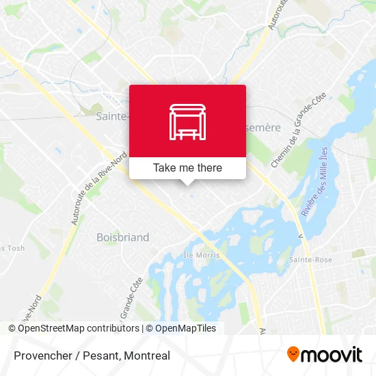 Provencher / Pesant map