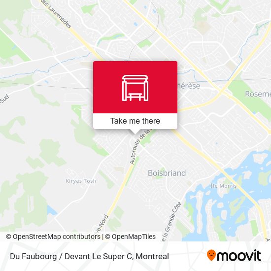 Du Faubourg / Devant Le Super C map