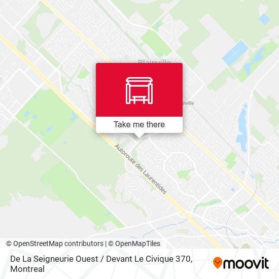 De La Seigneurie Ouest / Devant Le Civique 370 map