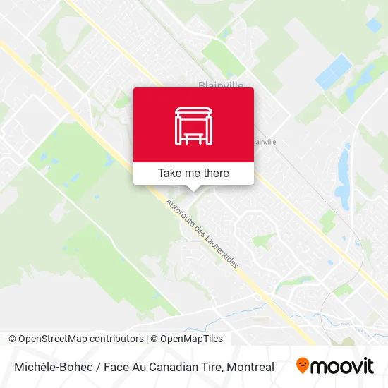 Michèle-Bohec / Face Au Canadian Tire map
