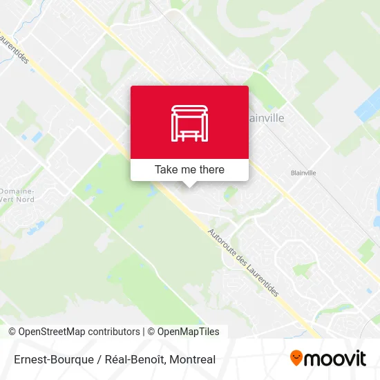 Ernest-Bourque / Réal-Benoît map