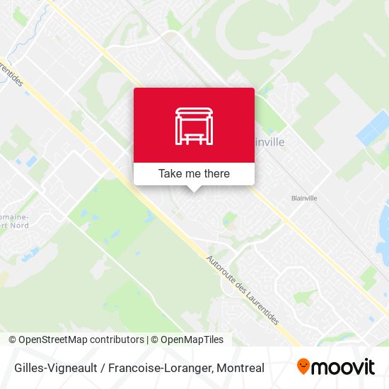 Gilles-Vigneault / Francoise-Loranger map