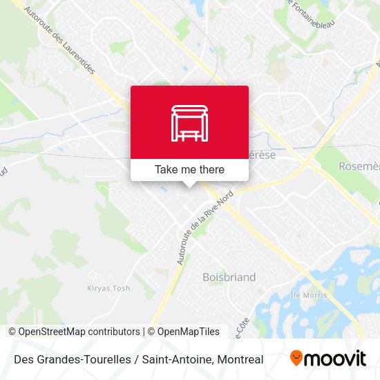 Des Grandes-Tourelles / Saint-Antoine map