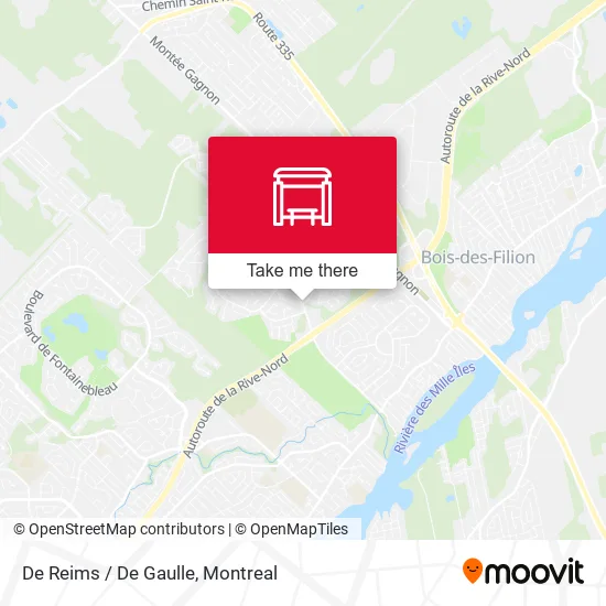 De Reims / De Gaulle map