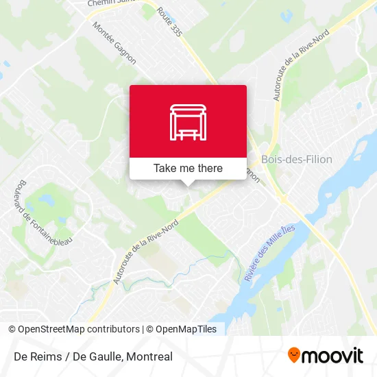 De Reims / De Gaulle map