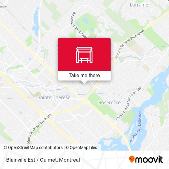 Blainville Est / Ouimet map