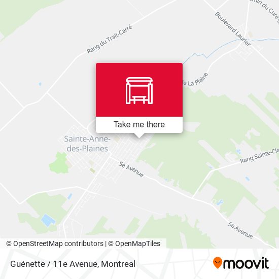 Guénette / 11e Avenue map