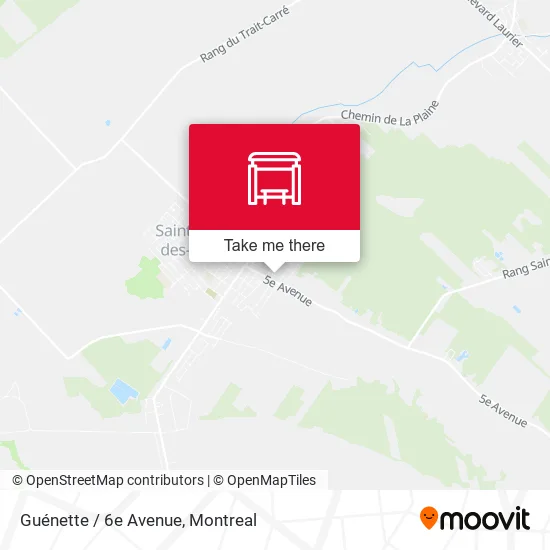 Guénette / 6e Avenue map