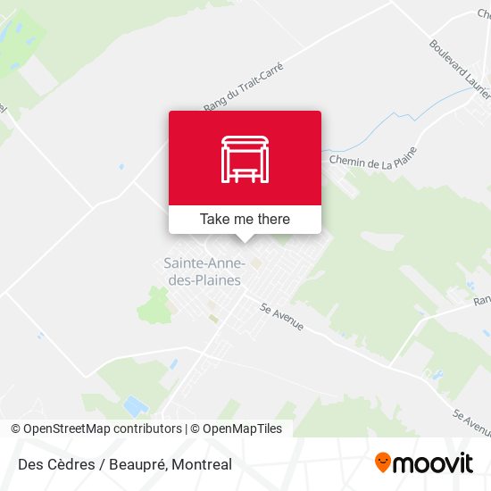 Des Cèdres / Beaupré map