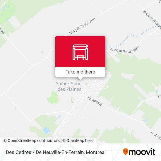 Des Cèdres / De Neuville-En-Ferrain map