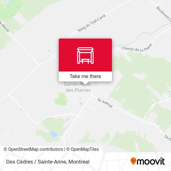 Des Cèdres / Sainte-Anne map