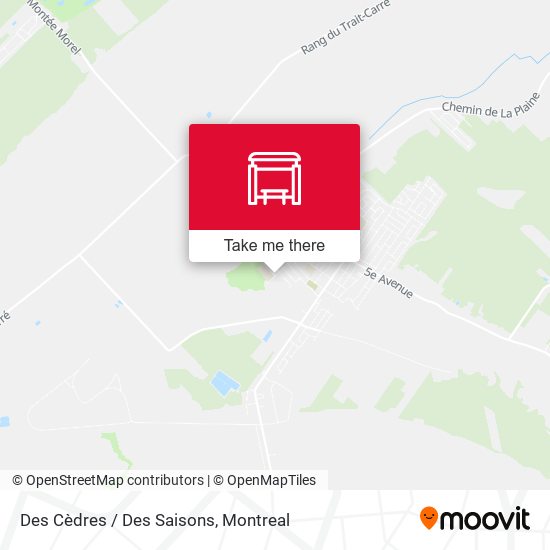 Des Cèdres / Des Saisons map
