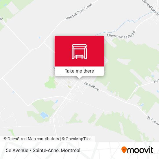 5e Avenue / Sainte-Anne map
