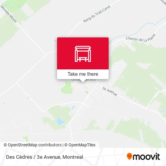 Des Cèdres / 3e Avenue map