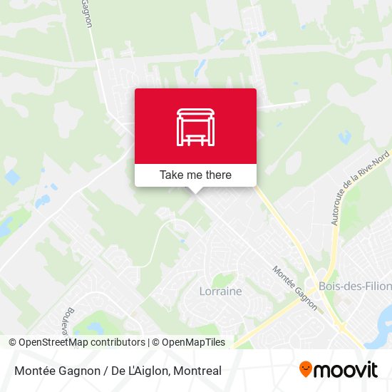 Montée Gagnon / De L'Aiglon map