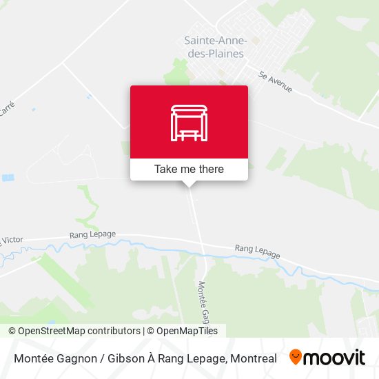 Montée Gagnon / Gibson À Rang Lepage map