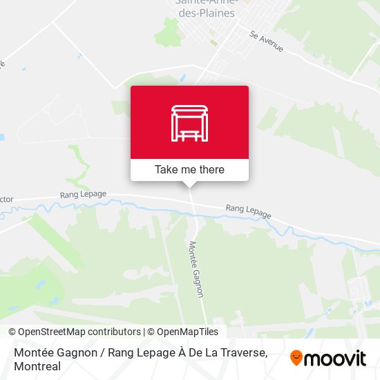 Montée Gagnon / Rang Lepage À De La Traverse map