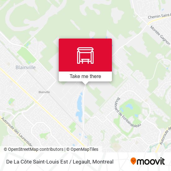 De La Côte Saint-Louis Est / Legault map