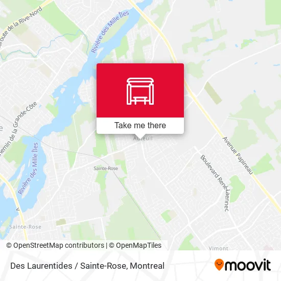 Des Laurentides / Sainte-Rose map