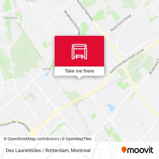 Des Laurentides / Rotterdam map