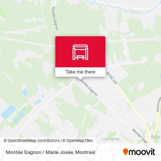 Montée Gagnon / Marie-Josée map
