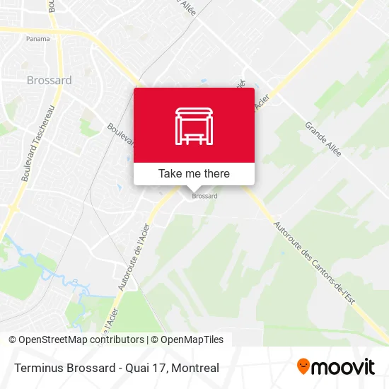Terminus Brossard - Quai 17 map