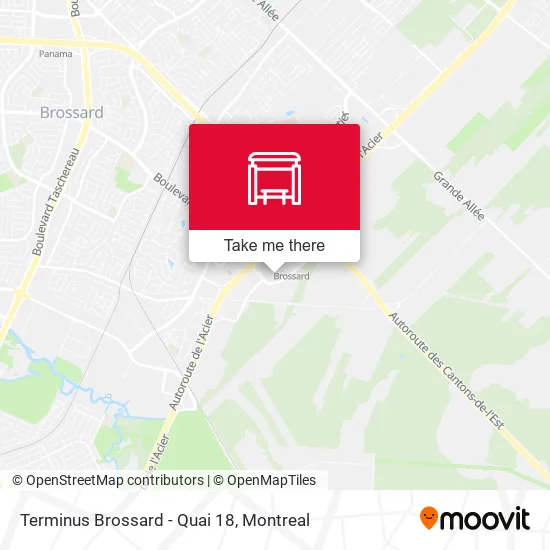Terminus Brossard - Quai 18 map