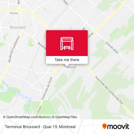Terminus Brossard - Quai 19 map