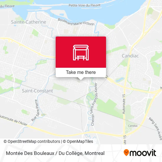 Montée Des Bouleaux / Du Collège map