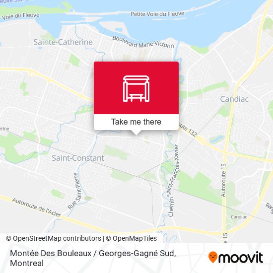 Montée Des Bouleaux / Georges-Gagné Sud map