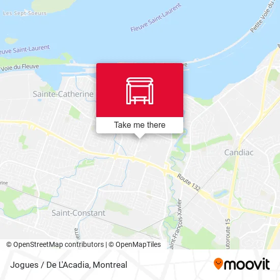 Jogues / De L'Acadia map