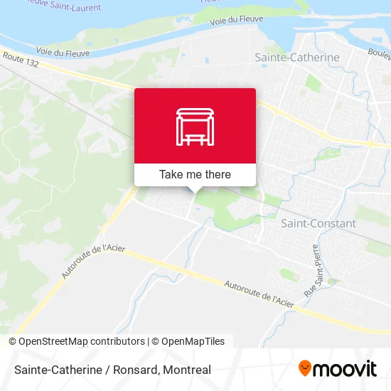 Sainte-Catherine / Ronsard map