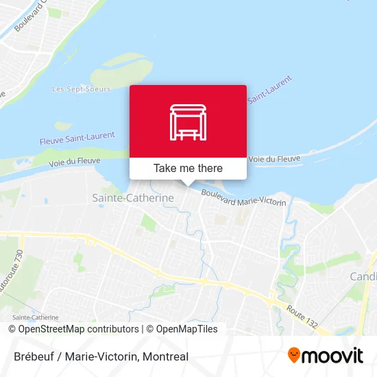 Brébeuf / Marie-Victorin map