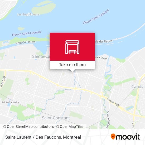 Saint-Laurent / Des Faucons map