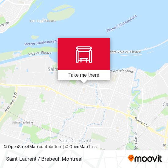 Saint-Laurent / Brébeuf map