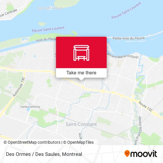 Des Ormes / Des Saules map