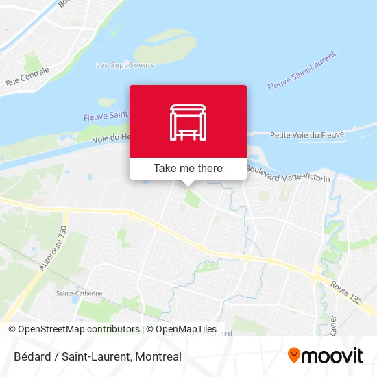 Bédard / Saint-Laurent map